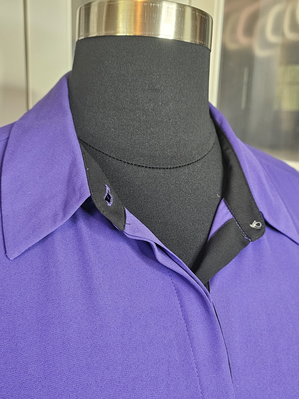 Vince Camuto Purple Button-Front Women’s Blouse 2X - Picture 2 of 6